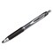Uni-Ball Signo 207 Retractable Gel Pen, 0.7mm, Black Ink, Smoke/Black Barrel, Dozen